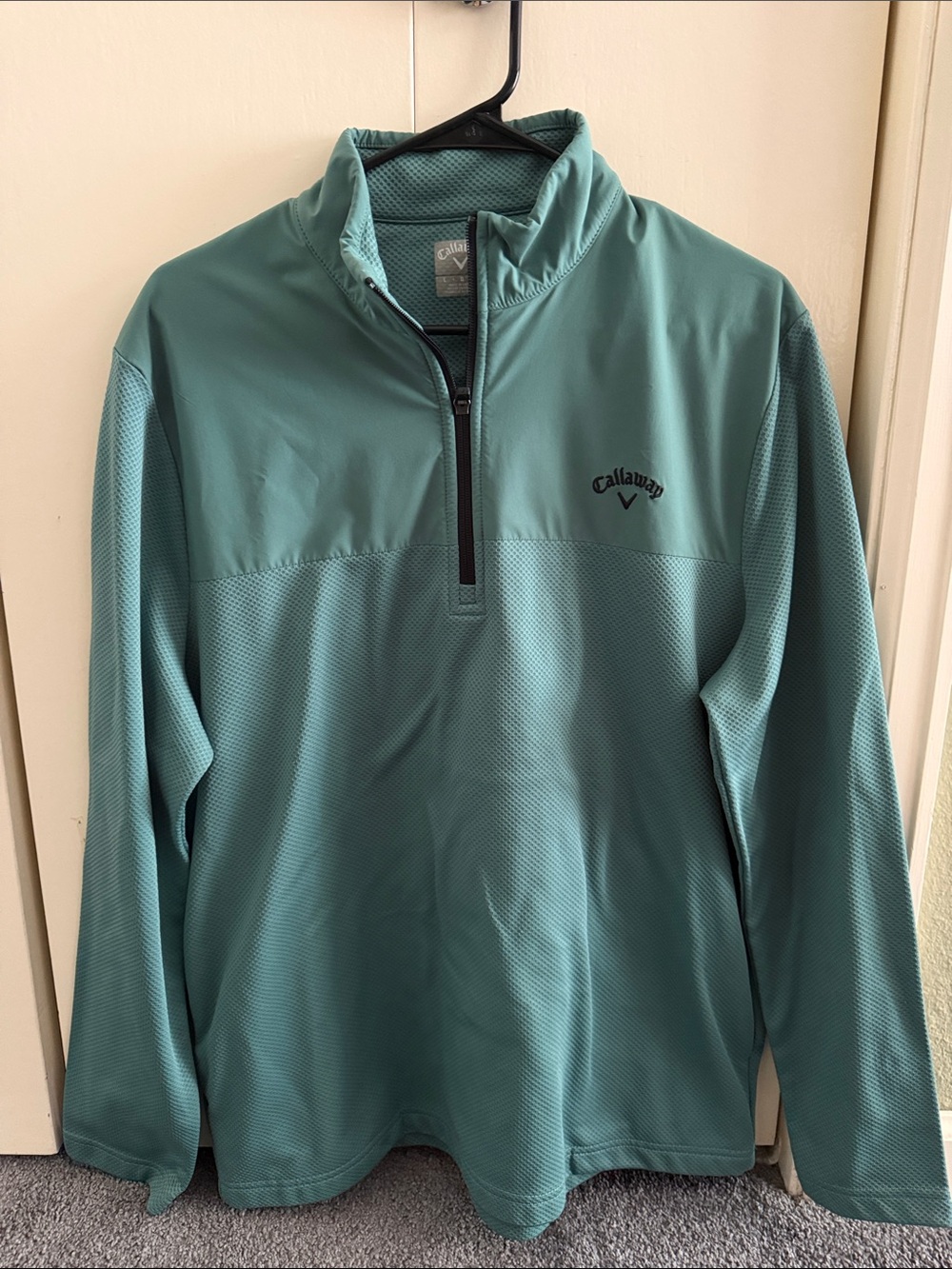 Callaway Men’s Teal Quarter-Zip Performance Jacket